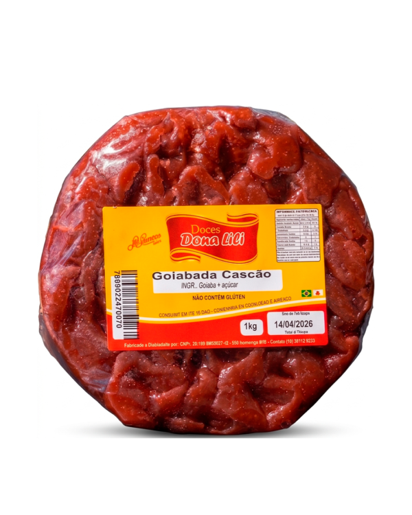 Goiabada Cascão Dona Lili 1kg | Sabor de Minas Gerais