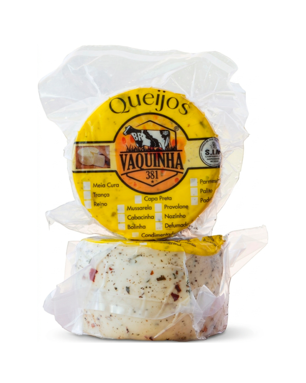 Queijo Minas Padrão Condimentado Vaquinha 381 | Sabor de Minas Gerais